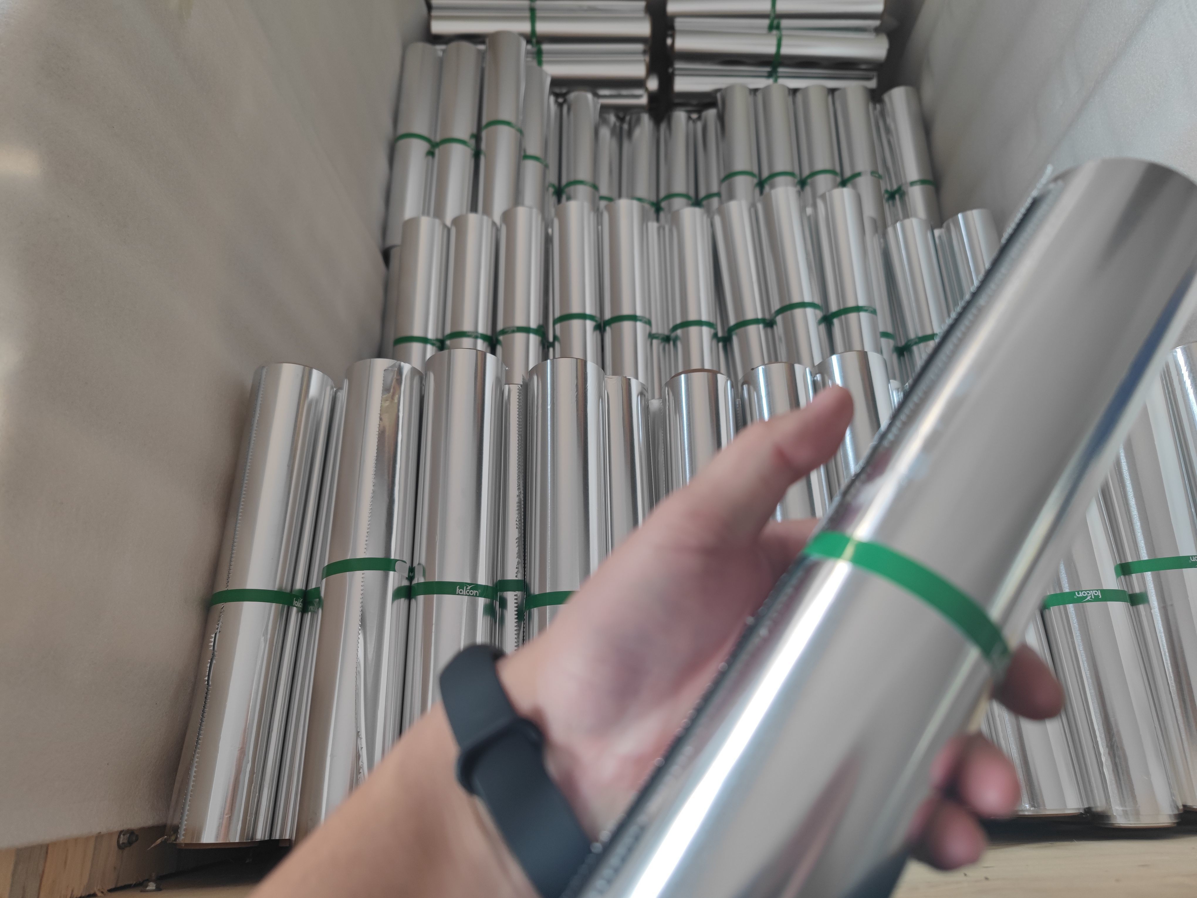 Food Grade Thickness 10 15 18 20 30 Micron 1060 1070 1235 3003 8011 8079  Kitchen Aluminum Foil Jumbo Roll Packing 38 45cm Embossed O H12 Price Venta  De Foil - China Aluminium Foil, 8011 Aluminium Foil