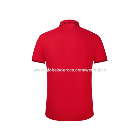 Hot Selling Men Striped Polo Shirt Loose Fit Long Sleeve