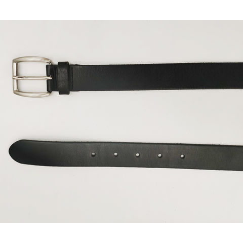 GIL unisex branded slim leather belts for men 30mm width brown color