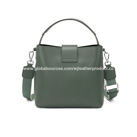 Buy MNP Very stylish PU-Leather Ladies side Sling bag/Side purse with  checks design in pu leather with magnatic lock in front. Leather carrying  handle + long shoulder belt. (Medium, GREEN) Online at