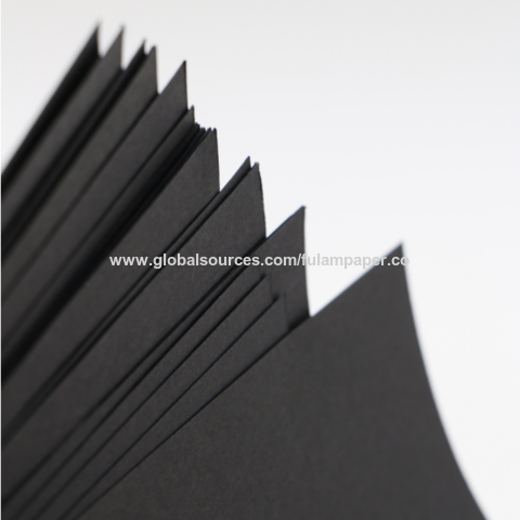 350gsm 400gsm Black Cardboard Paper Sheet For Gifx Boxes