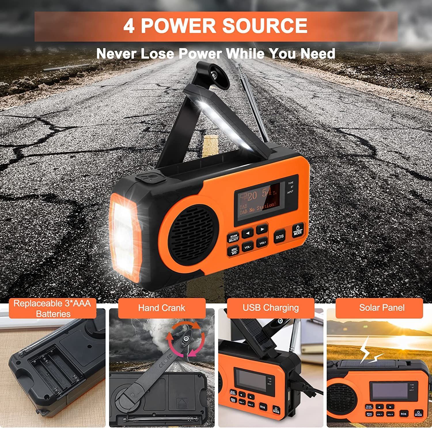 Buy Wholesale China Crank Dab Portable Radio, Dynamo Radio With Mobile ...