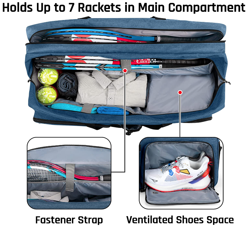 Buy Wholesale China Tennis Duffle Bag Large Athletic Racket Bag With