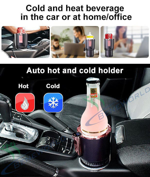 Auto Hot Cold Holder Car Coffee Warmer Cooler Cup 2 in 1 Heating