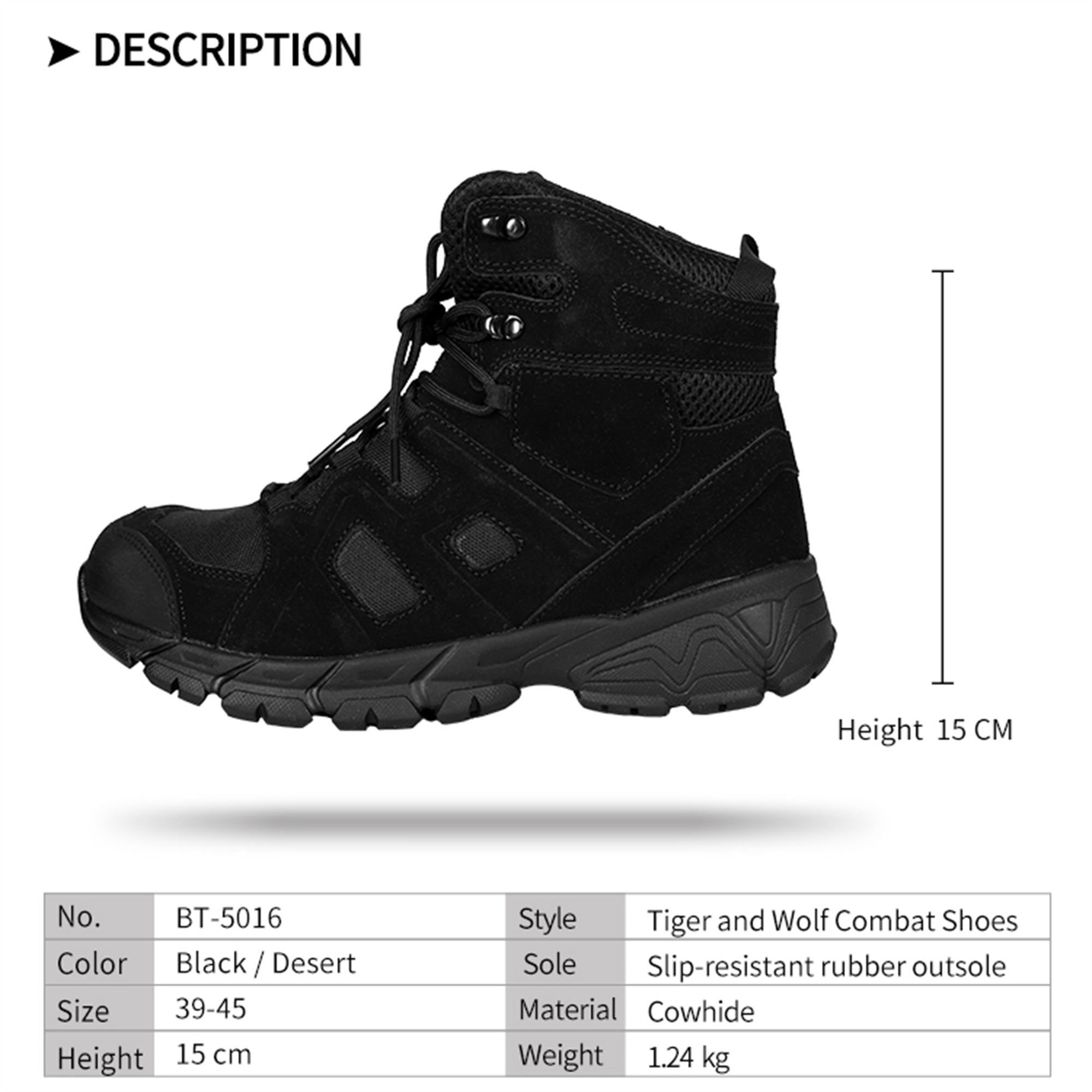 Waterproof Brown Black Combat Men Boots Genuine Leather Botas Tactico