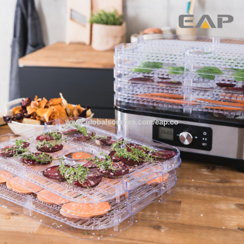 Deshidratador de alimentos digital EAP, 5 bandeja, control de termostato ajustable libre de BPA