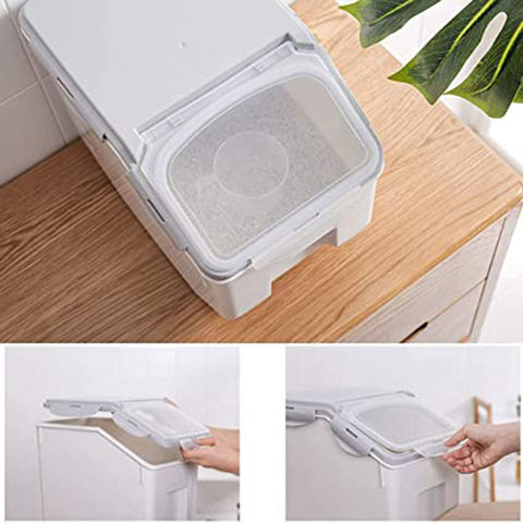 Food Storage Box For Kitchen 10kg Large Flour Container Rice Dispenser NEW  USA