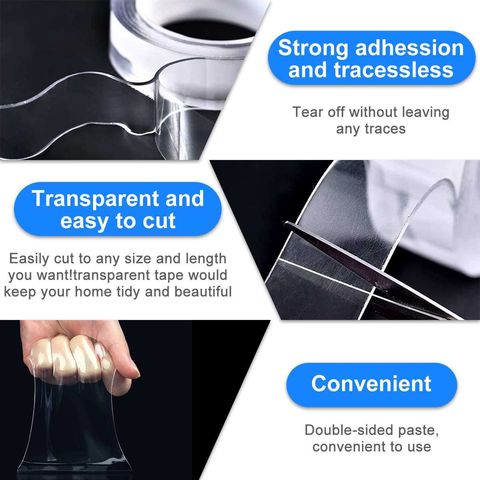Buy China Wholesale Cheap Price Transparent Nano Tape Double Sided Sticking  Reusable Strong Heavy Duty Acrylic Tape Sticky Viscosity Self Adhesive &  Acrylic Double Sided Tape $0.3