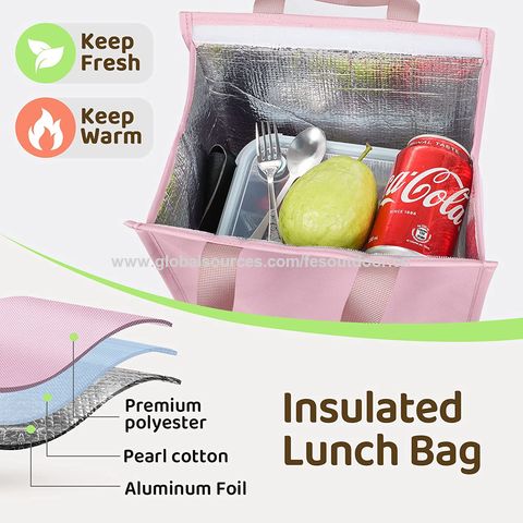 Bolsa con aislamiento térmico, fiambrera, bolsas de almuerzo para