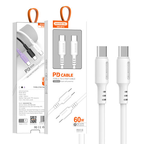 Cable tipo C a tipo C p/ Iphone de carga rapida 1m fast charge