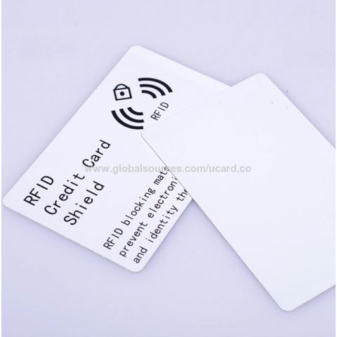 Buy Wholesale China Custom Logo And Printing Scan Shield Rfid Blocking  Credit Card Protector & Blocking Credit Card at USD 0.4