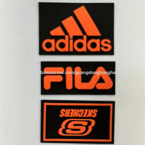 Non Toxic ODM Rubber Name Labels For Clothing Garment Logo Labels