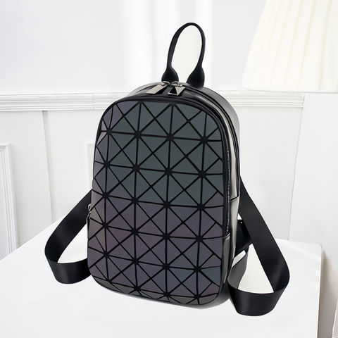 New Fashion Geometric Luminous Trolley Case Hand Bags for Women Men  Holographic Light Reflective Color Change Laptop Backpacks - China Bag and  Backpack price