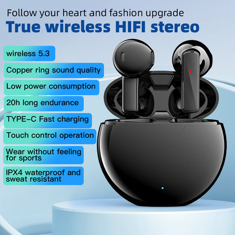 Écouteurs intra-auriculaires ultra-fins et confortables, légers comme une plume, étanches, double hôte, réduction du bruit, puce V5.3, casque Bluetooth