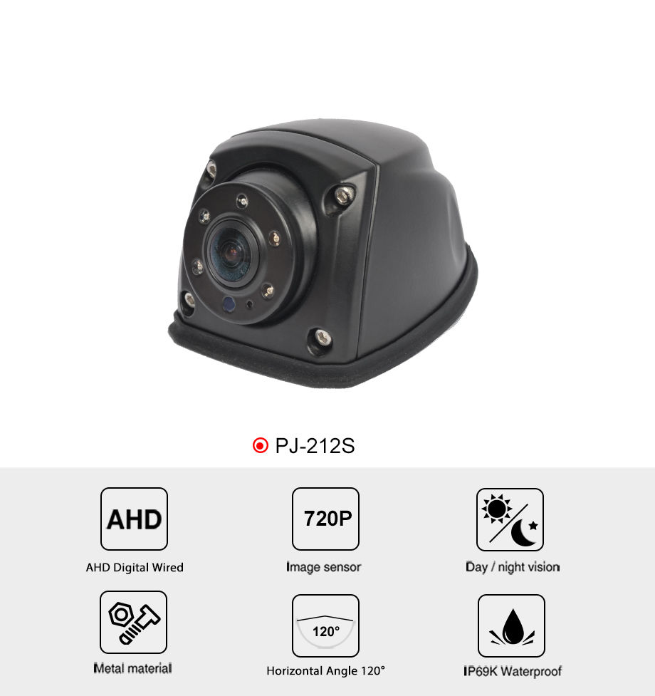 thumbnail image 2 of IPoster AHD 1080P Side Mounted Rear View Backup Camera For Truck RV Bus Camper Trailer 2 of 6