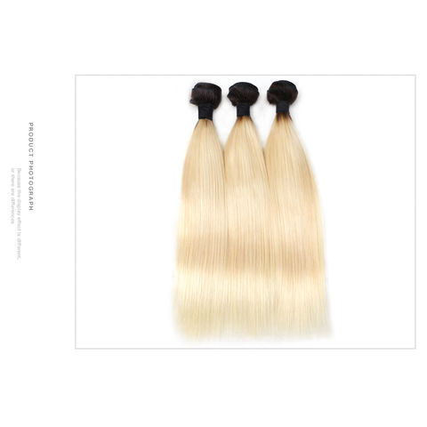 Buy Wholesale China Odm Brazilian Straight Human Hair Bundles With Closure  4x4 Ombre Blonde 1b/613 Human Hair Weave Bundle Remy Hair Bundles 3pcs &  Blonde Hair Bundles at USD 9