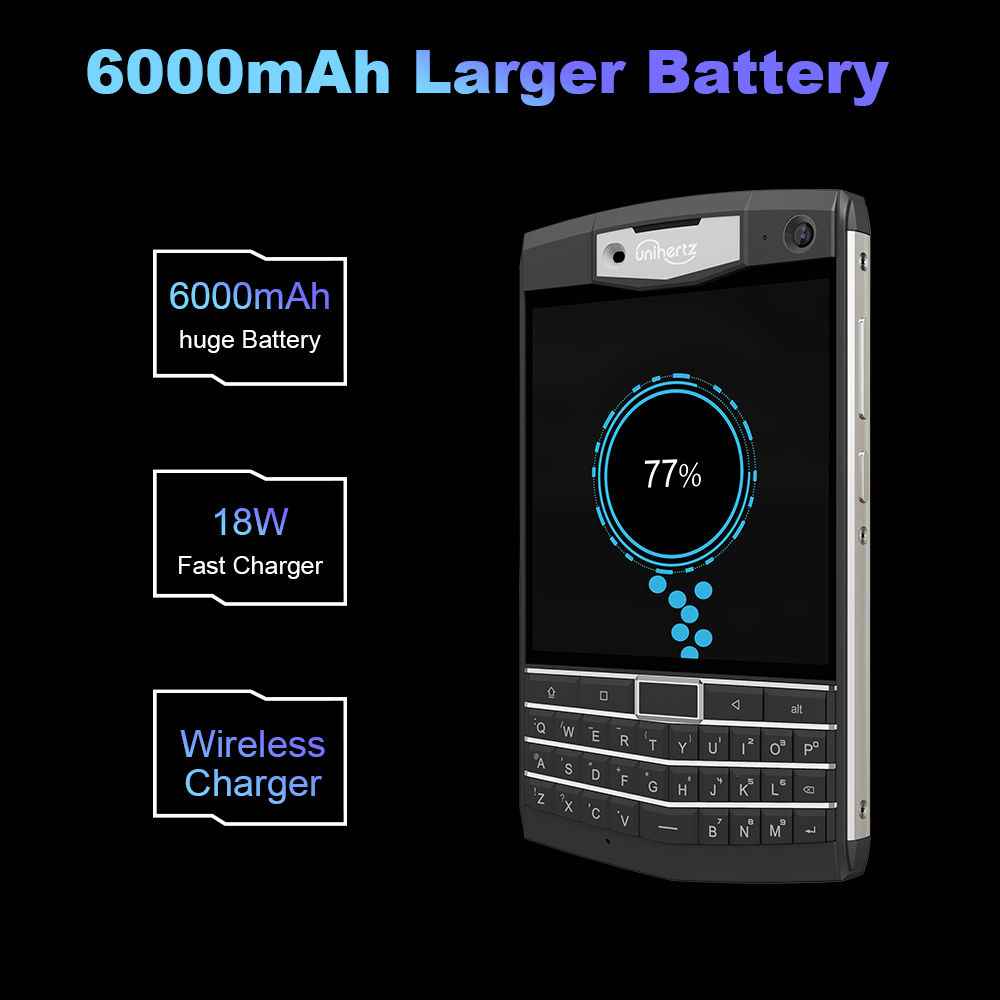 Unihertz Titan Rugged QWERTY Smartphone Android 10 6GB 128GB
