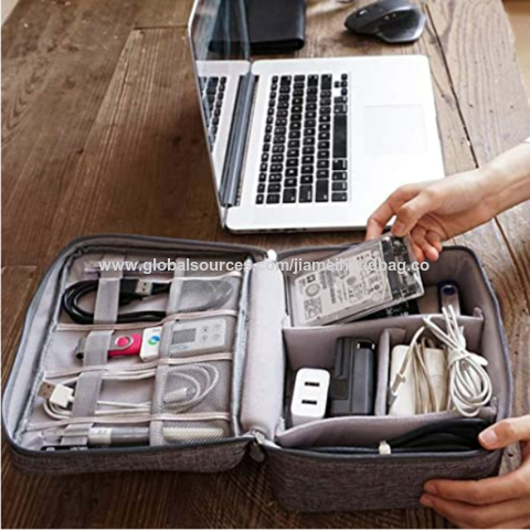 Sac de rangement pour gadgets de voyage, sac de câble numérique Portable,  accessoires électroniques, pochette de rangement pour écouteurs, câble USB