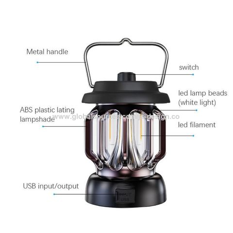 Camping Lantern Portable Retro Camping Lamp Emergency Lighting for