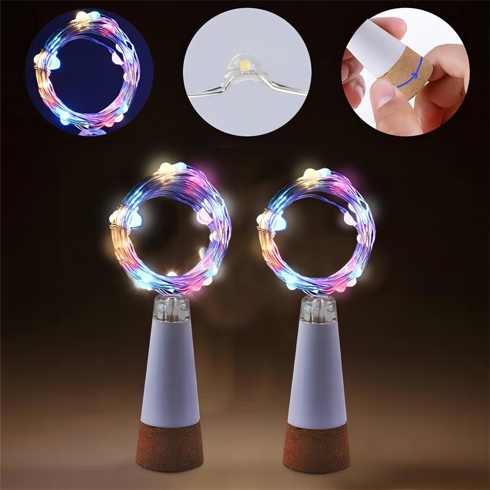 Achetez en gros Emballages Led Bouteille De Vin Lumières Fil Fil Lumière  Bouteille Bouchon Lampe Atmosphère Pour Noël Xmas Holid Party Diy Cadeau  Deco Bar Chine et Led Bouteille Lumière, Diy, Décoration