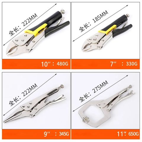 Multi Functional Vice Grip Wrench 90 Bent Nose Locking Plier Crimping Steels