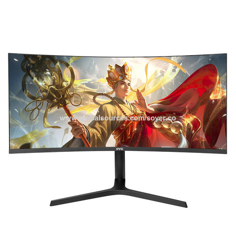 Monitor de juegos curvado ancho de 34 pulgadas con resolución 2K 4K 60Hz 165Hz frecuencia de actualización Tipo-c usb DP hdmi entrada