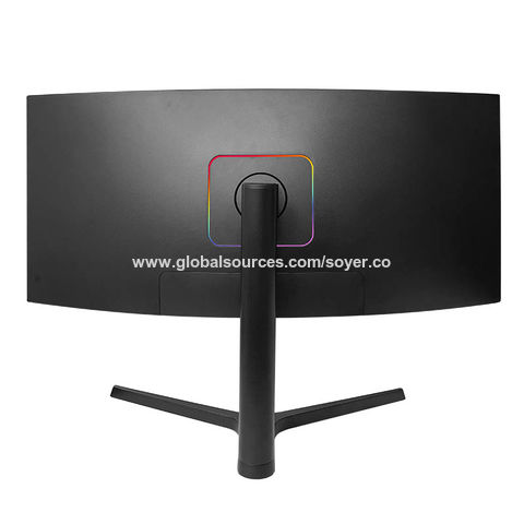 Monitor de juegos curvado ancho de 34 pulgadas con resolución 2K 4K 60Hz 165Hz frecuencia de actualización Tipo-c usb DP hdmi entrada