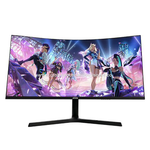 Monitor de juegos curvado ancho de 34 pulgadas con resolución 2K 4K 60Hz 165Hz frecuencia de actualización Tipo-c usb DP hdmi entrada
