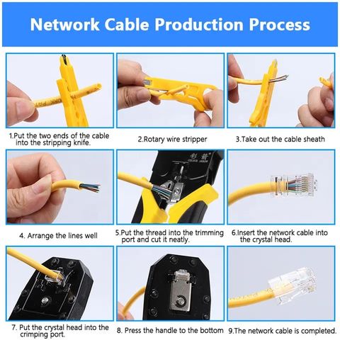 Professional RJ45 Cable tester Network Cable Tester RJ45 RJ11 RJ12 CAT5  CAT6 CAT7 8p8c Cable LAN Tester Networking Tool