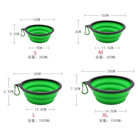 Collapsible Pet Silicone Bowl MOQ 100 PCS