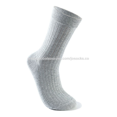 Calcetines altos de algodón orgánico color gris