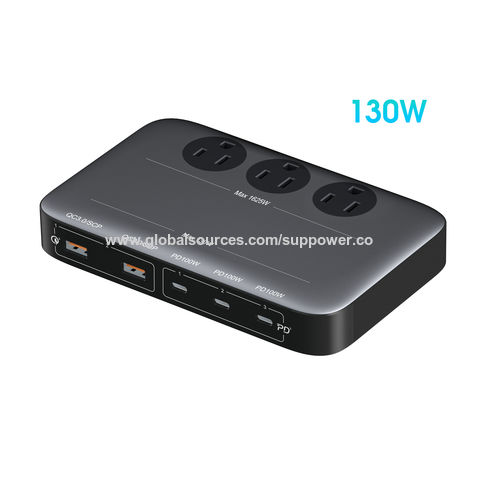 Chargeur de voiture USB C 120W, 3 ports PD100W 30W QC5 adaptateur