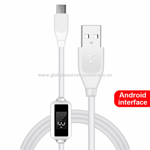 Nuevo diseño de cable de carga con pantalla para todo tipo de teléfonos móviles, cable adaptador micro USB
