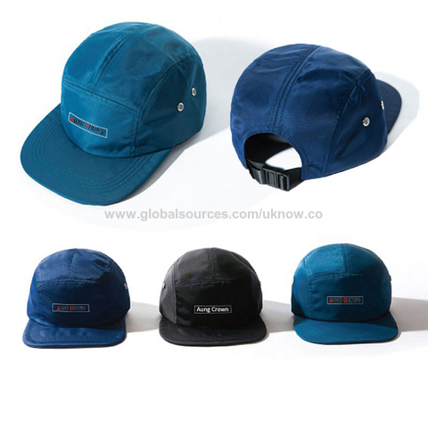 aungcrown logo summer black mesh bucket hats