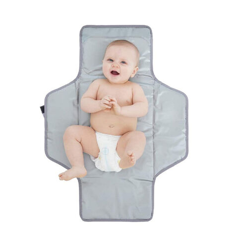 Cambiador de pañales plegable para bebé, almohadilla impermeable