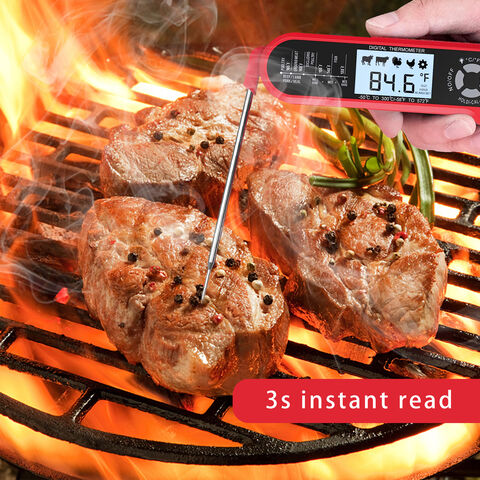Digital Thermometers for Cooking, Waterproof Instant Read Food Thermometer  for Meat, Deep Frying, Baking, Outdoor Grilling & BBQ