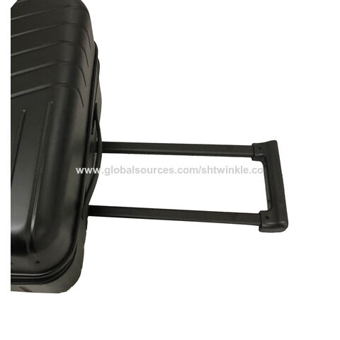 Mala de cabine 100% PC com 8 rodas, fecho TSA, zíper YKK, preto fosco, preço de estoque
