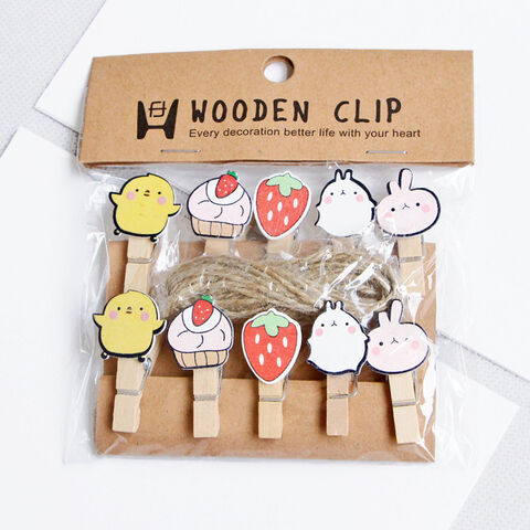 Dropship [Sweet Animals] - Wooden Clips / Wooden Clamps / Mini Clips to  Sell Online at a Lower Price