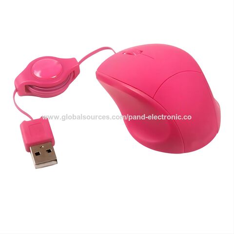 Souris Filaire, Mini Souris Optique USB de Voyage avec Câble