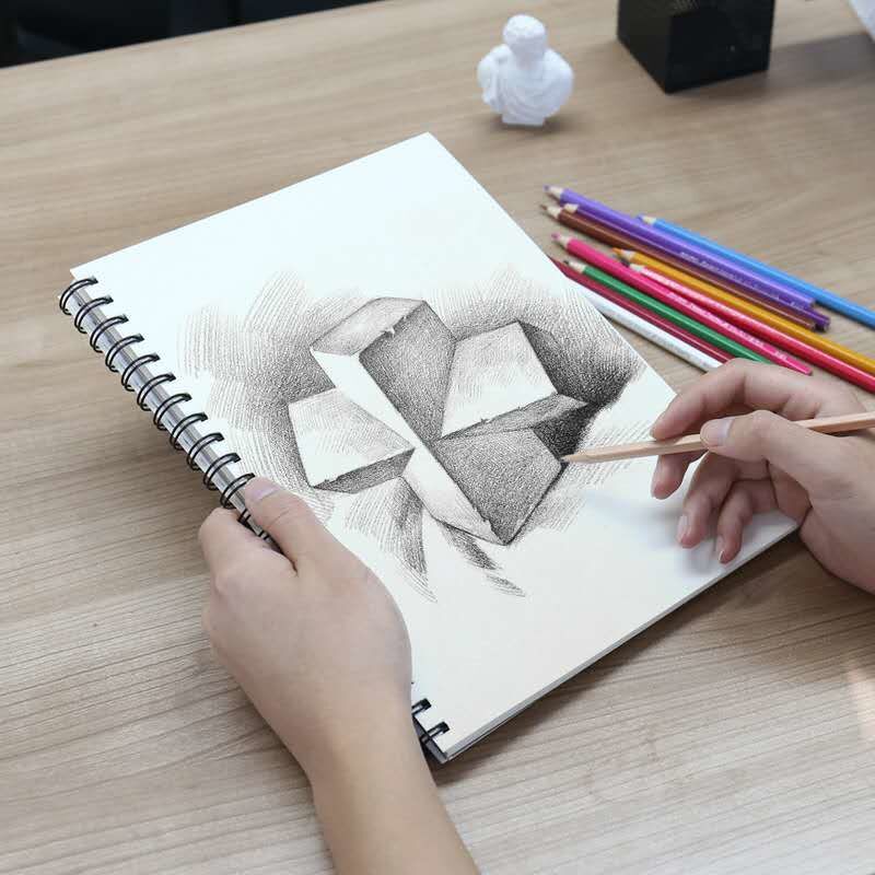 Buy Wholesale China Drawing Cover Blank Sketchbook Spiral Paper ...