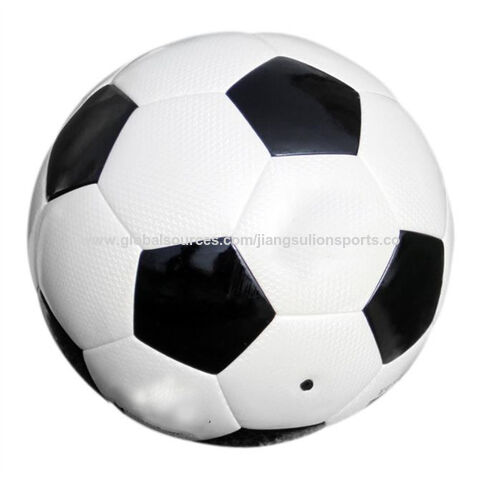 ballon noir et blanc Ballons de football en cuir PU taille 5