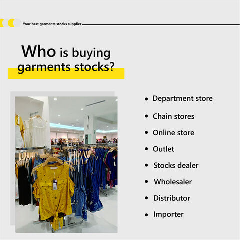 GLOBAL STOCK Outlet Warehouse Clothes Wholesale, stock lots, leftovers