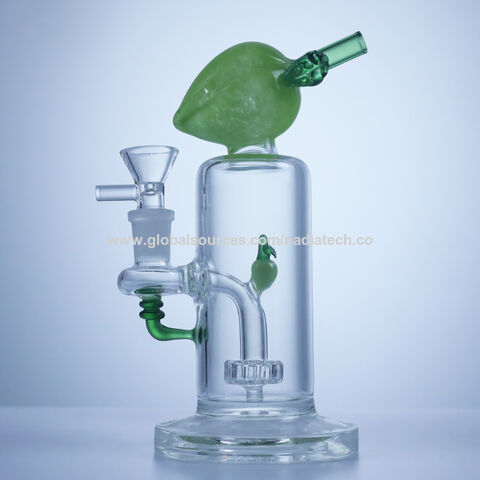 7 Inch Recycler Premium Smoking Glass Water Pipe Bubbler Bong (Rainbow)
