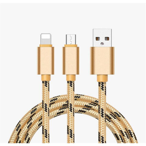 Cabos Lightning para USB A com certificação MFi da Apple, revestidos em nylon trançado e disponíveis em diferentes comprimentos - Cabos de carregamento para iPhone e iPad no atacado