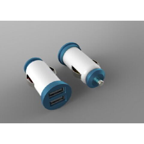Cargador de coche de doble puerto MFI, entrada 12-18V DC, hecho para iPad/iPod/iPhone, varios colores están disponibles