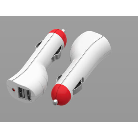 Cargador de coche de doble puerto MFI, entrada 12-18V DC, hecho para iPad/iPod/iPhone, varios colores están disponibles