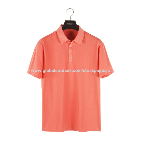 Buy Wholesale China Stockpapa 2023 Men's Solid Color Polo T-shirt