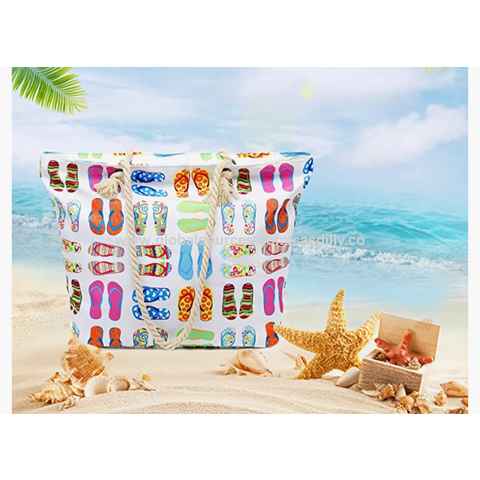 Beach Bags for Women, Large Waterproof Beach Tote Bag with Zipper Beach  Bags Waterproof Sandproof Swim Pool Bag Large Tote Travel Weekend  Accessorie