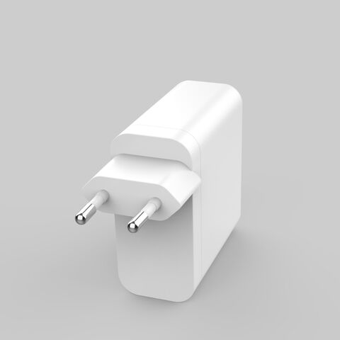 Cargador USB C de 65 W, cargador GaN de 3 puertos PD y QC3.0, cargador  rápido compacto y plegable de pared, compatible con Mac Book Pro/Air, iPad  Pro
