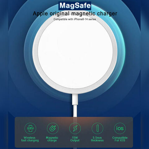 Cargador inalámbrico magnético: almohadilla de carga Mag-Safe para iPhone  compatible con iPhone 15 Pro Max Plus 14 Pro Max Plus 13 Pro Max 12 Pro Max